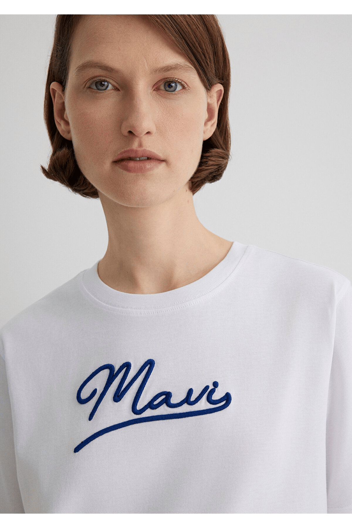 MAVİ KADIN MAVI JEANS BASKILI TİŞÖRT BEYAZ 1612421-620