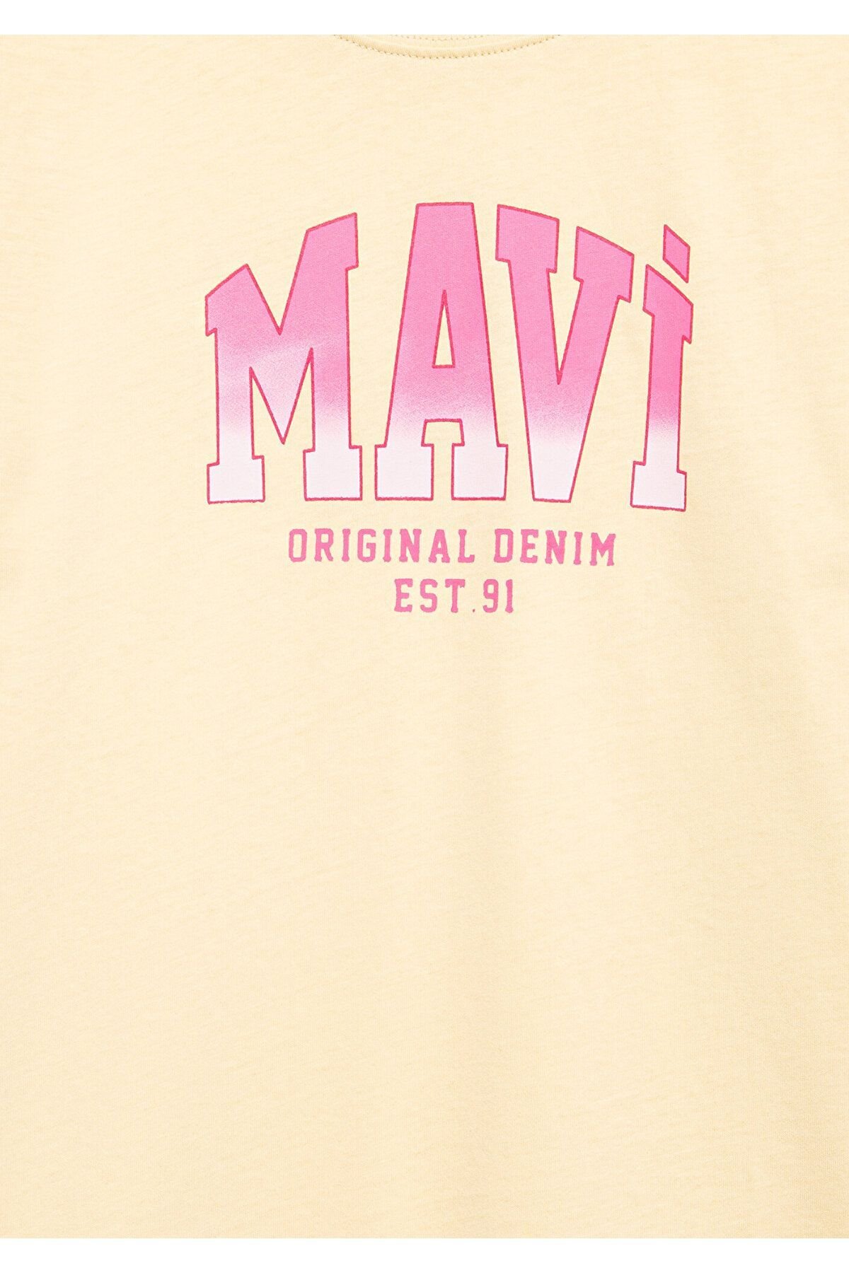 MAVİ KADIN MAVİ JENERİK LOGO BASKILI TİŞÖRT CHİNO G 7610386-70024