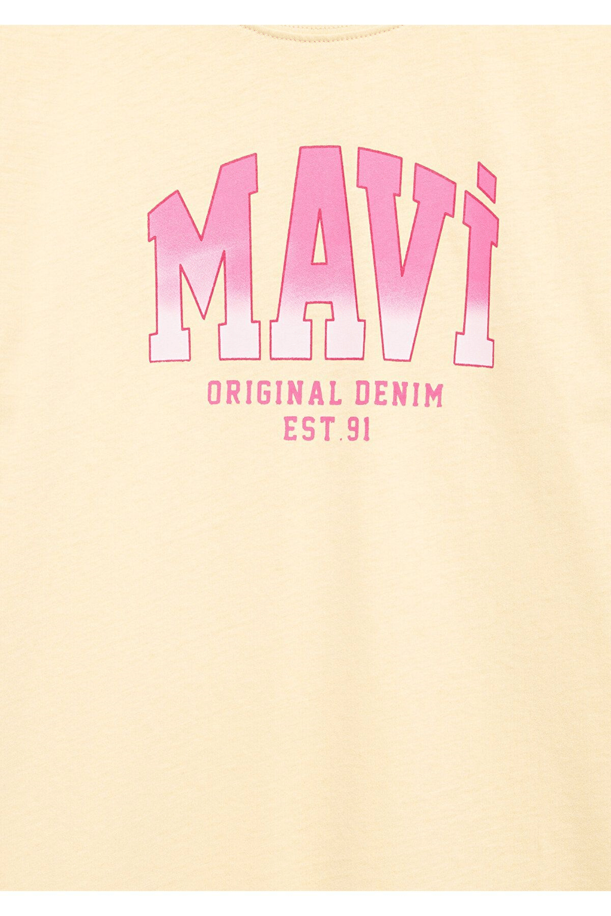 MAVİ KADIN MAVİ JENERİK LOGO BASKILI TİŞÖRT CHİNO G 7610386-70024
