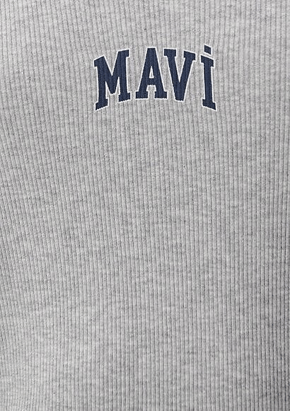 MAVİ KADIN MAVİ LOGO ATLET Gri Melanj 1611899-83096
