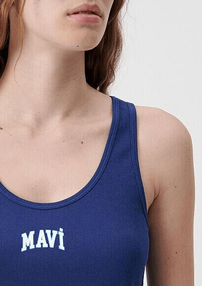 MAVİ KADIN MAVİ LOGO ATLET Koyu Saks Mavi 1611899-70722