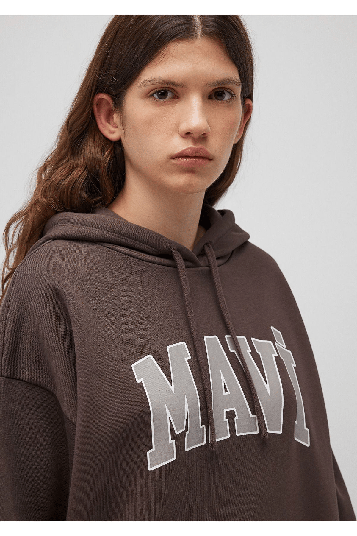 MAVİ KADIN MAVİ LOGO KAPÜŞONLU SWEATSHIRT Raisin 1600361-70222