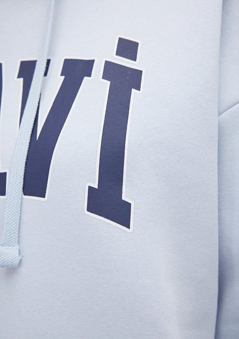 MAVİ KADIN MAVİ LOGO KAPÜŞONLU SWEATSHIRT Uçuk Mavi 1600361-70717