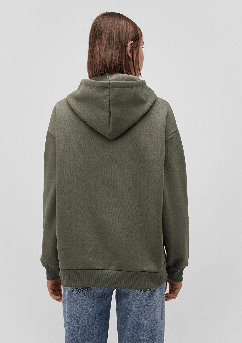 MAVİ KADIN MAVİ LOGO KAPÜŞONLU SWEATSHIRT Haki 1600361-71581