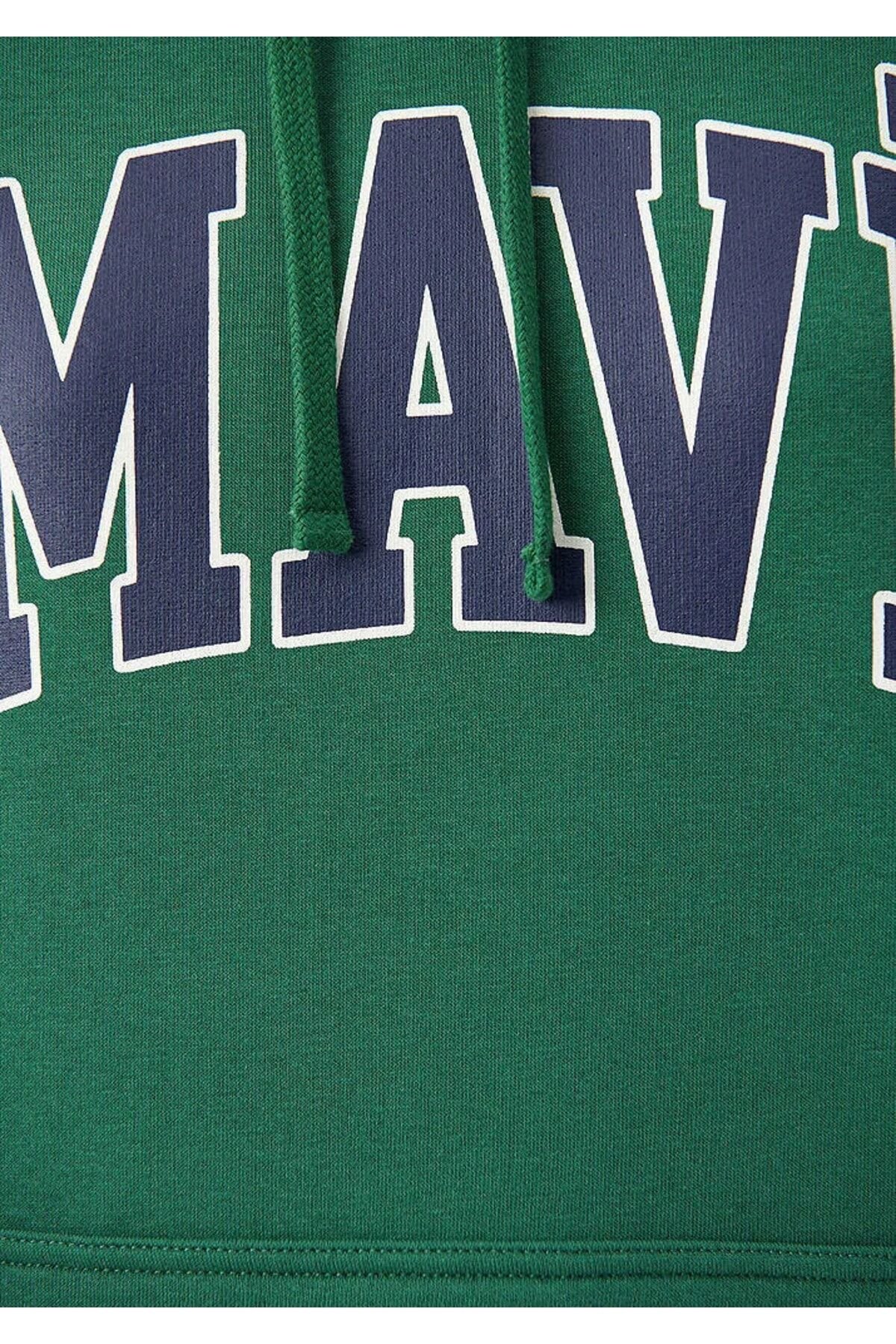 MAVİ KADIN MAVİ LOGO KAPÜŞONLU SWEATSHIRT Avcı Yeşi 1600361-71892