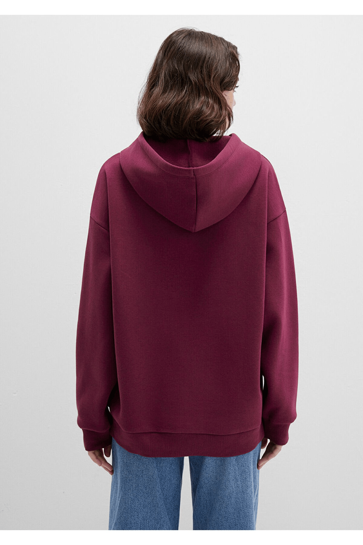 MAVİ KADIN MAVİ LOGO KAPÜŞONLU SWEATSHIRT Maroon Ba 1600361-90705