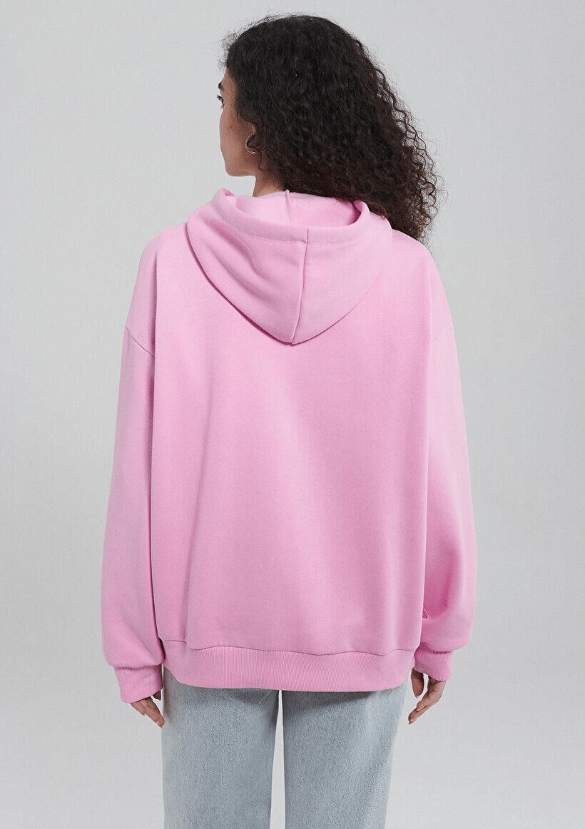MAVİ KADIN MAVİ LOGO KAPÜŞONLU SWEATSHIRT Açık Leyl 1600361-71038