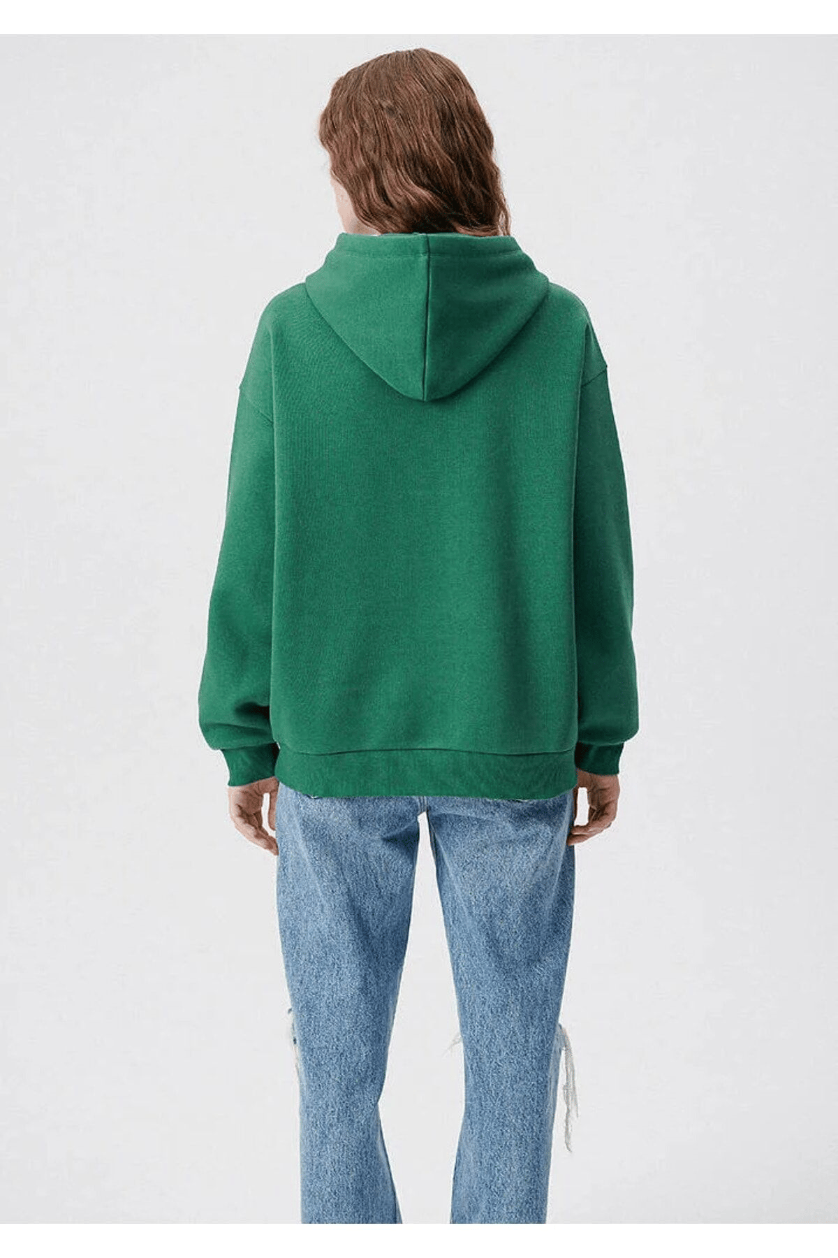 MAVİ KADIN MAVİ LOGO KAPÜŞONLU SWEATSHIRT Avcı Yeşi 1600361-71892