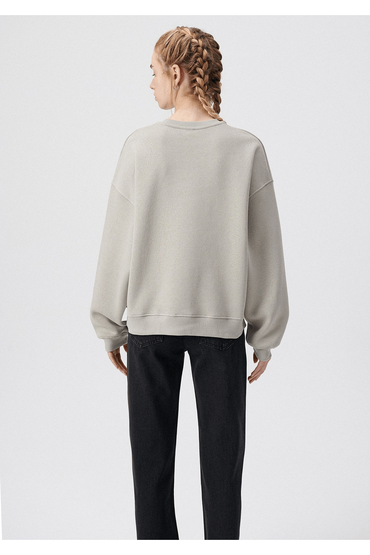 MAVİ KADIN MAVİ LOGO SWEATSHIRT Çakmaktaşı Gri 1611600-70112