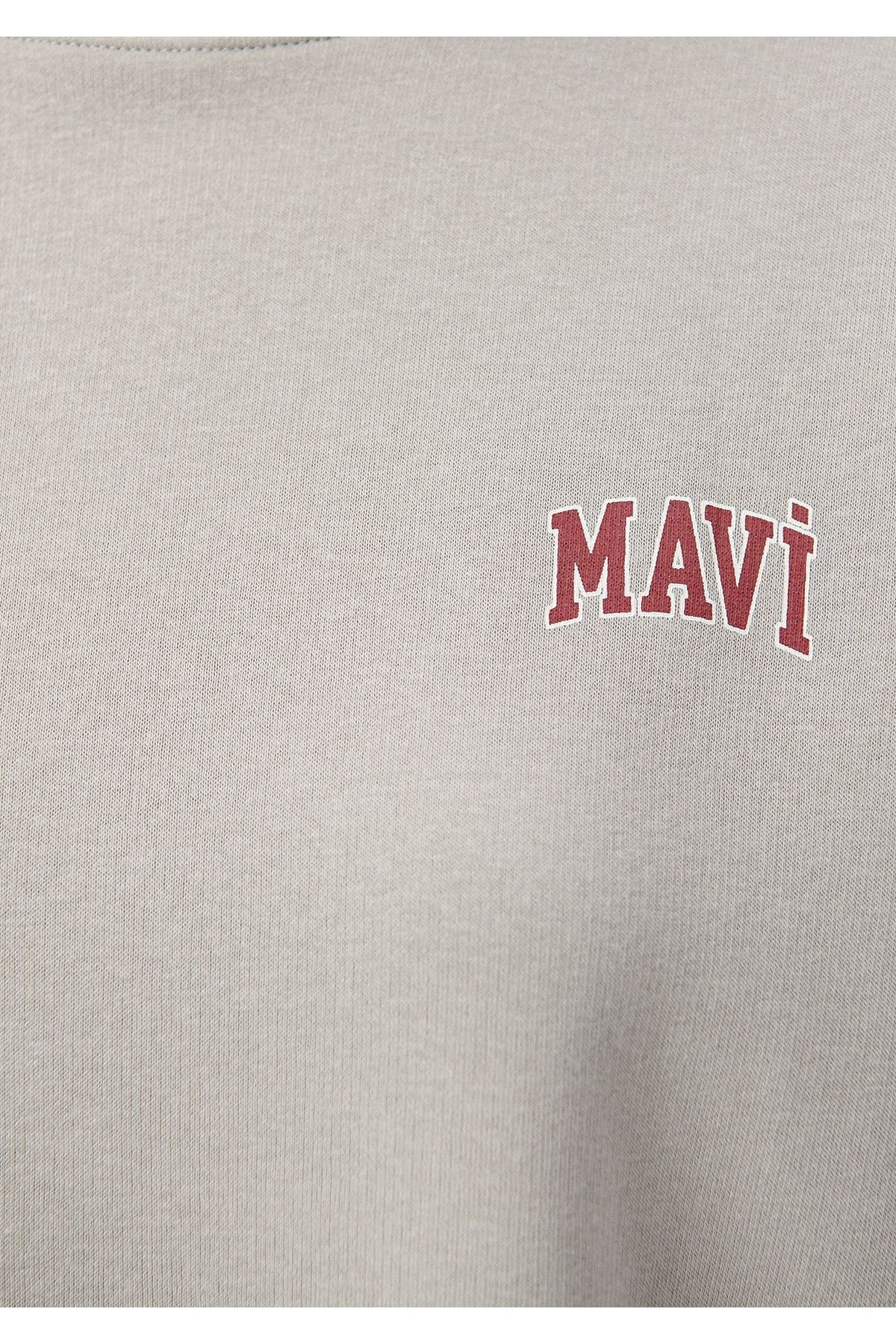 MAVİ KADIN MAVİ LOGO SWEATSHIRT Çakmaktaşı Gri 1611600-70112