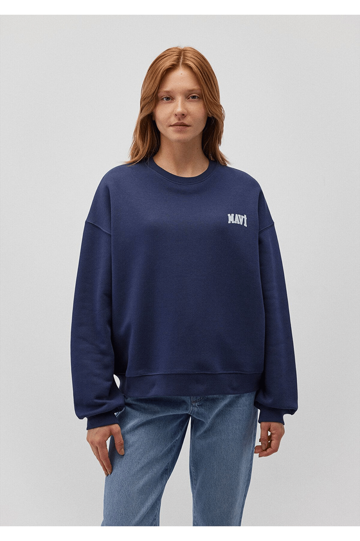 MAVİ KADIN MAVİ LOGO SWEATSHIRT İndigo Mavi 1611600-70487