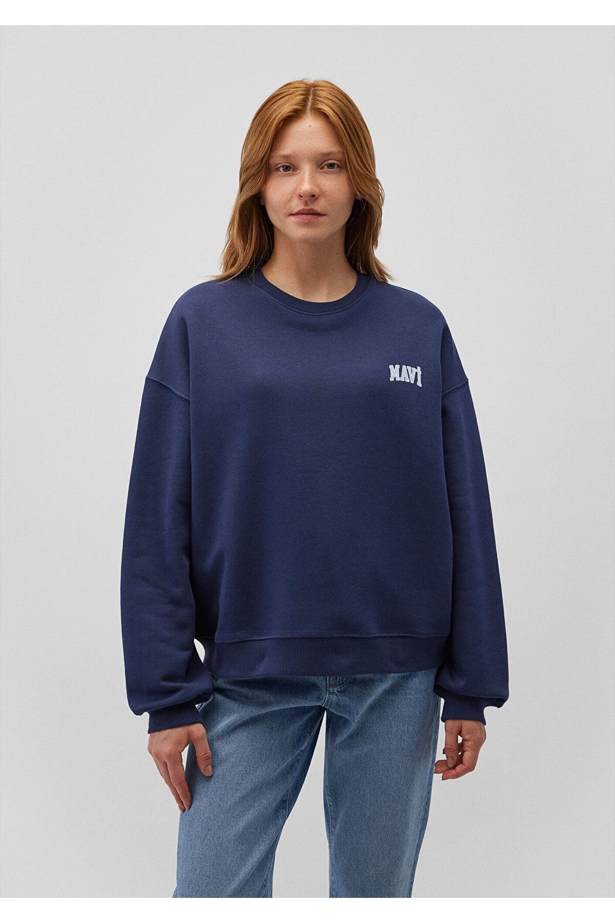 MAVİ KADIN MAVİ LOGO SWEATSHIRT İndigo Mavi 1611600-70487
