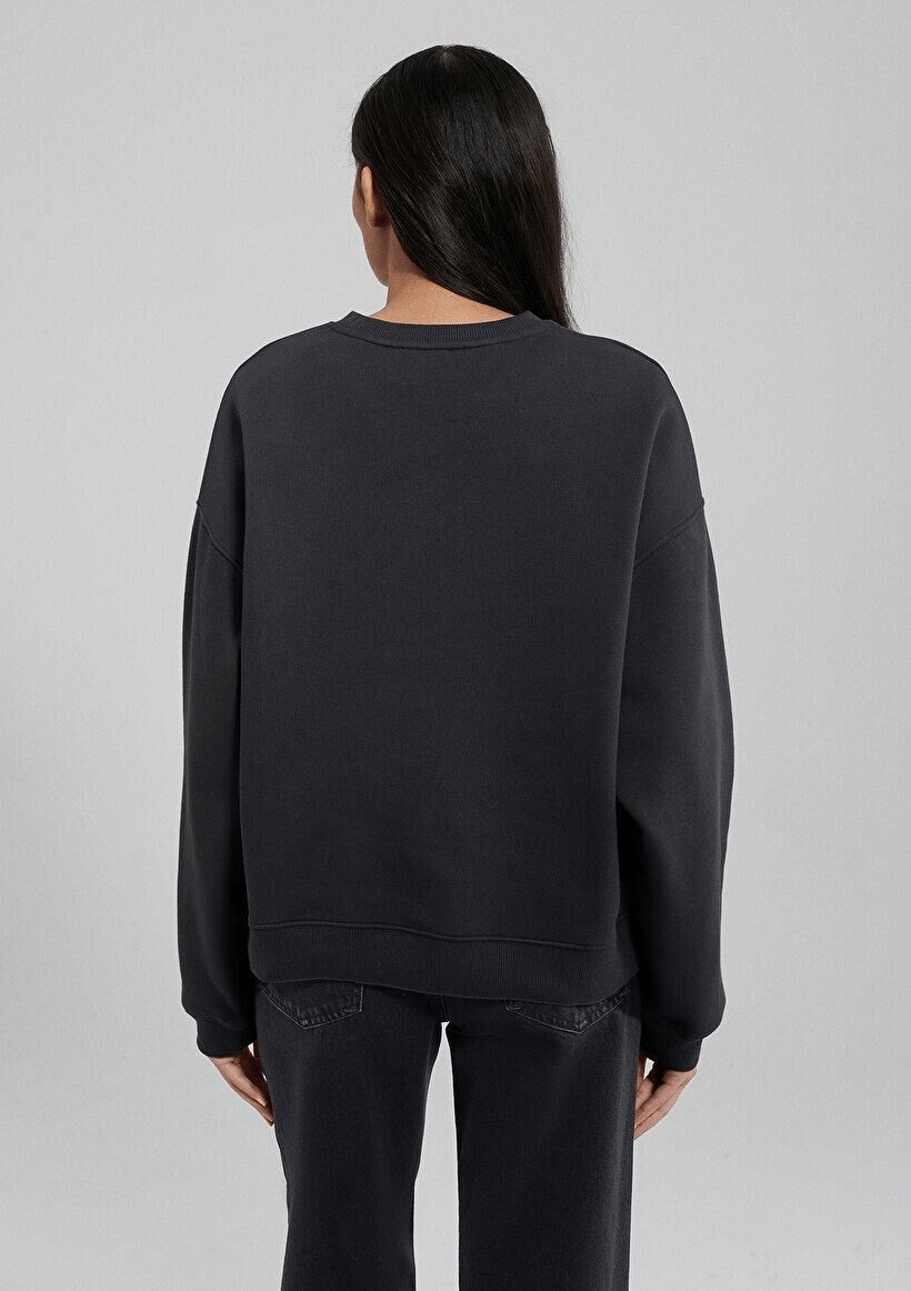 MAVİ KADIN MAVİ LOGO SWEATSHIRT Koyu Antrasit 1611600-82185
