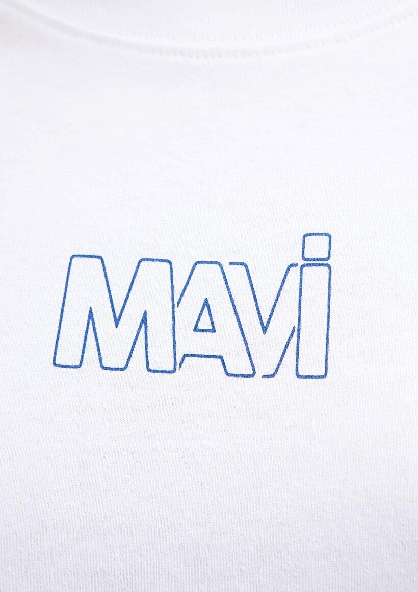 MAVİ KADIN MAVİ LOGO TİŞÖRT Beyaz 1611592-620