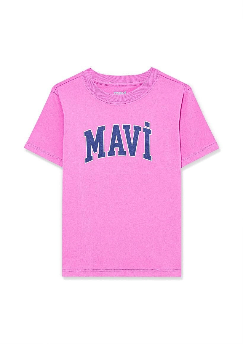 MAVİ KADIN MAVİ LOGO TİŞÖRT TATLI PEMBE 7610109-71033