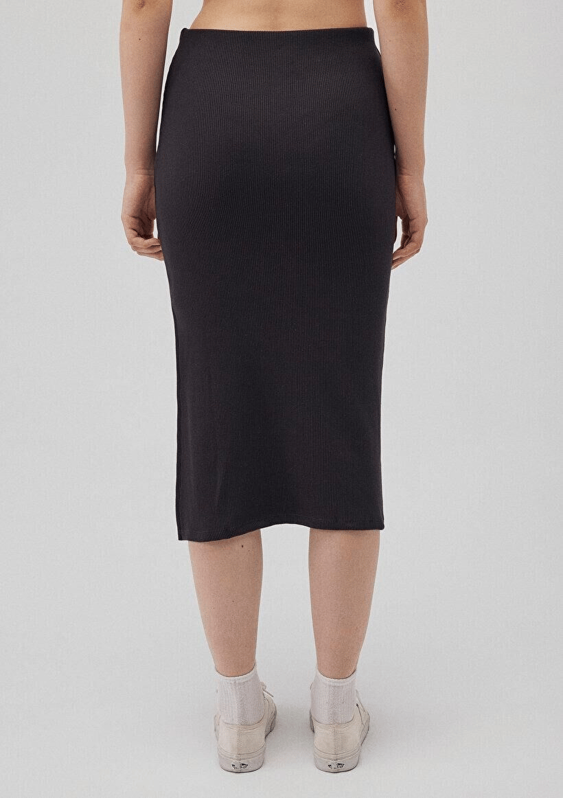 MAVİ KADIN MIDI ÖRME ETEK Kömür 1310564-70087