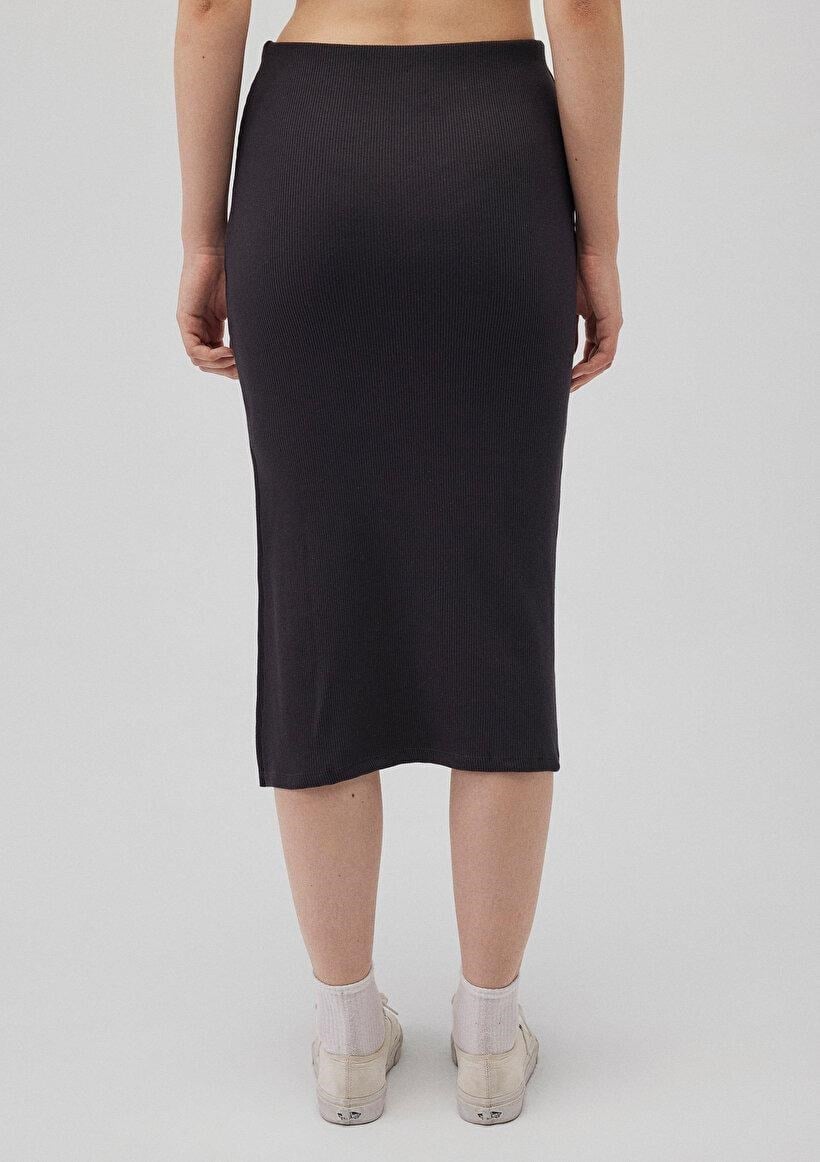 MAVİ KADIN MIDI ÖRME ETEK Kömür 1310564-70087