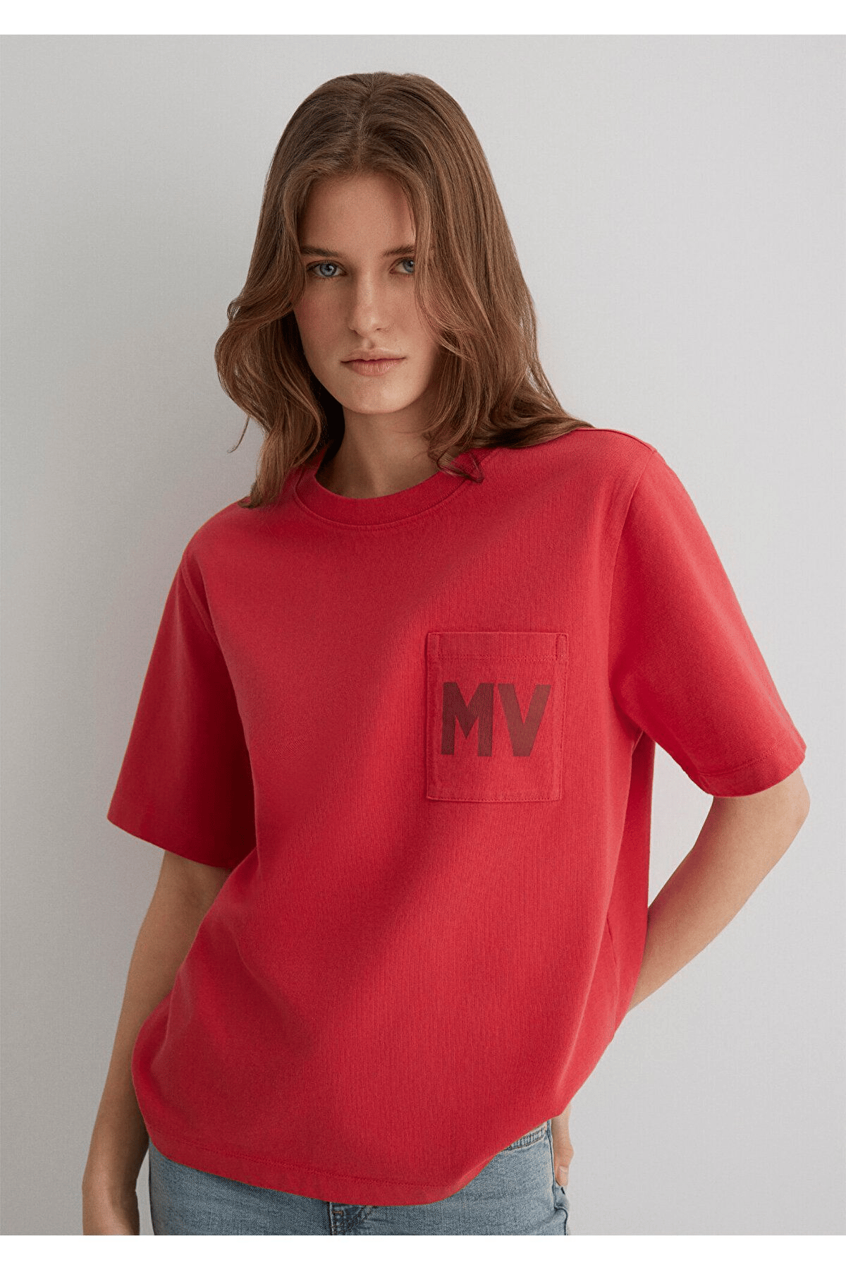 MAVİ KADIN MV BASKILI TİŞÖRT Chrysanthemum 1613152-71079