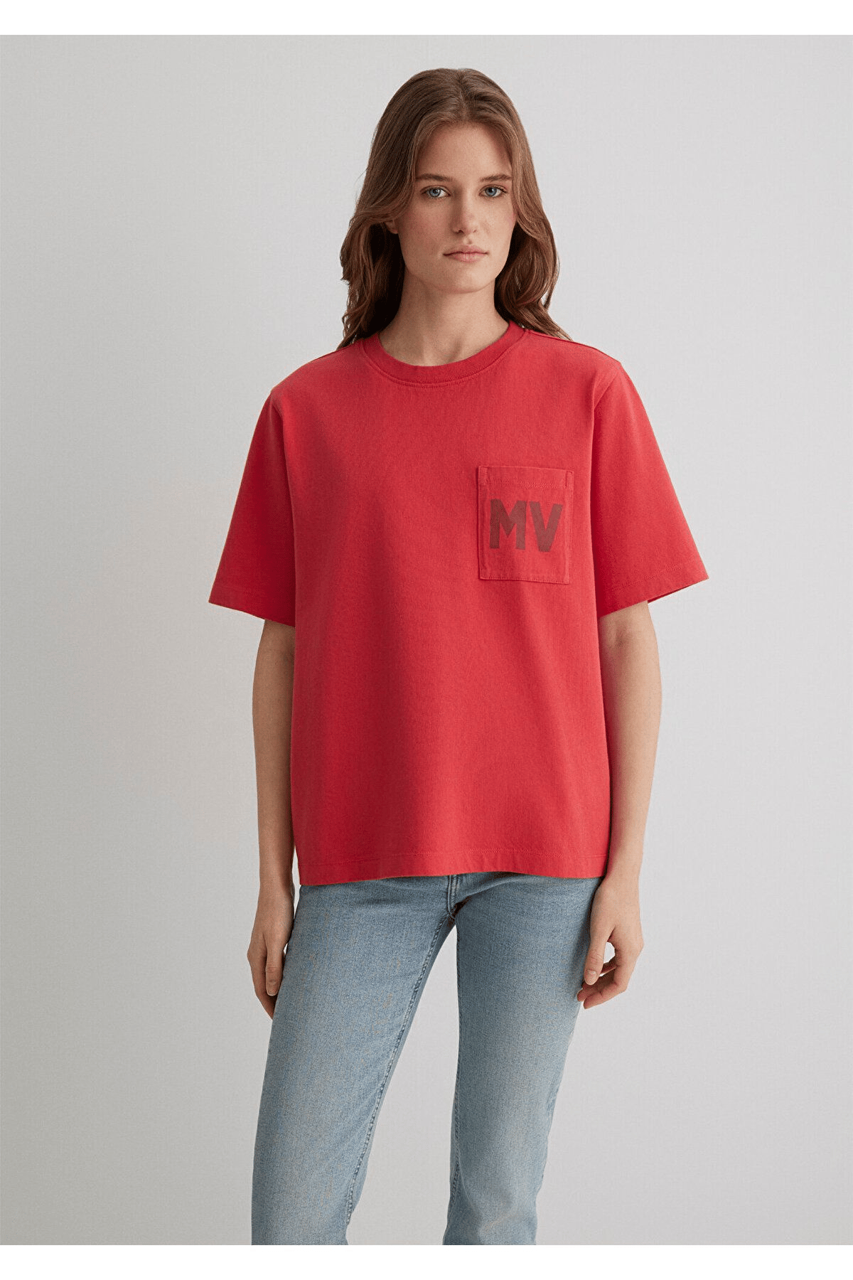 MAVİ KADIN MV BASKILI TİŞÖRT Chrysanthemum 1613152-71079