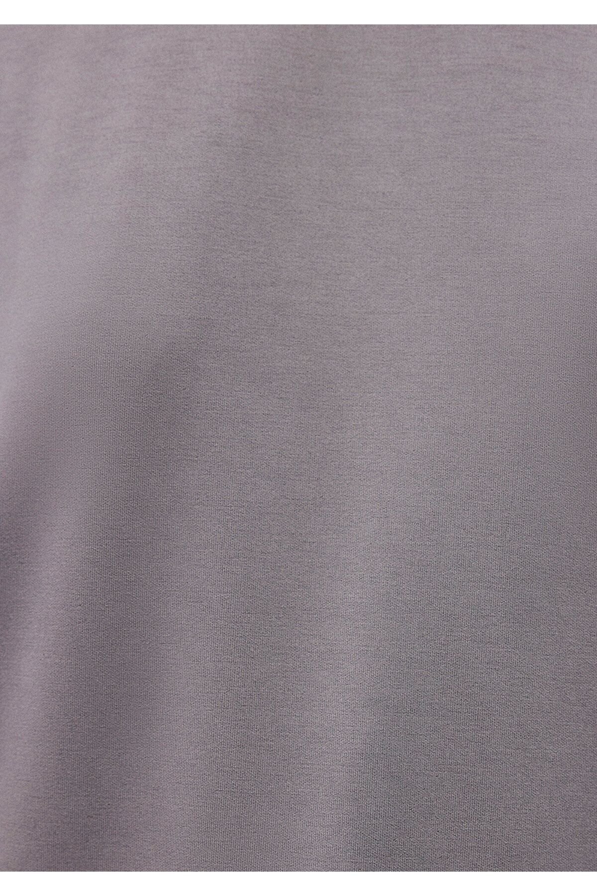 MAVİ KADIN OVERSİZE SWEATSHIRT Koyu Gri 168837-70122