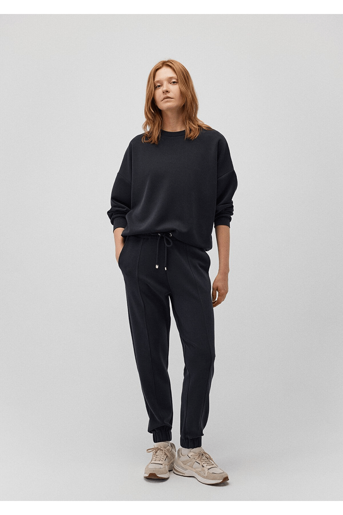 MAVİ KADIN OVERSİZE SWEATSHIRT Siyah 168837-900