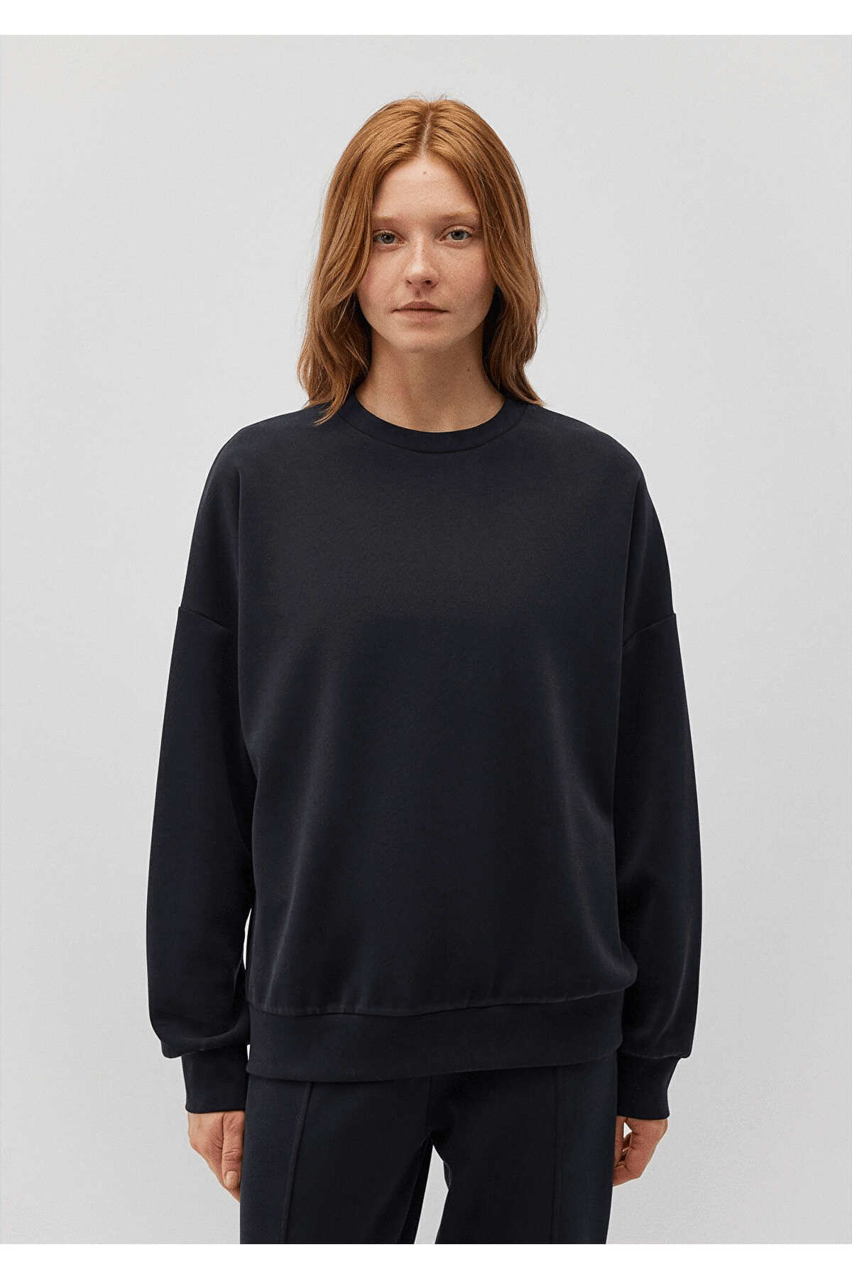 MAVİ KADIN OVERSİZE SWEATSHIRT Siyah 168837-900