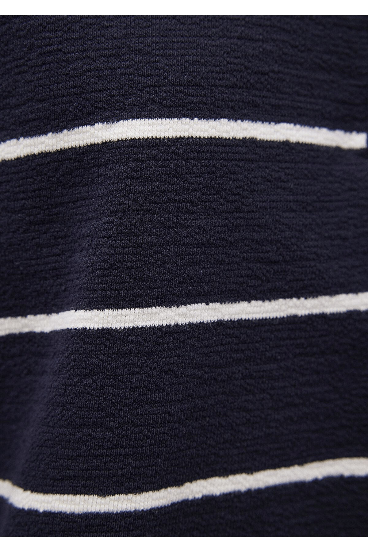 MAVİ KADIN POLO YAKA PENYE Antique White Stripe 1612813-87988