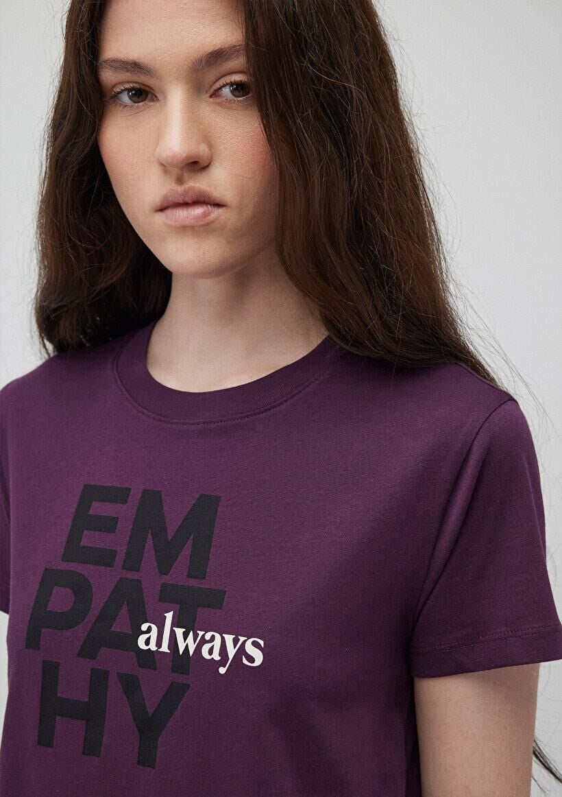 MAVİ KADIN SLOGAN BASKILI TİŞÖRT Plum Perfect 1612632-70635