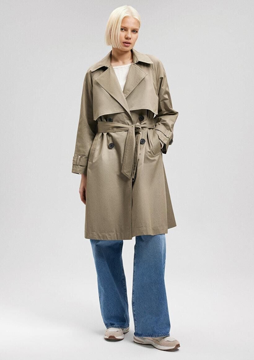 MAVİ KADIN TRENCHCOAT Soluk Haki 110703-71818