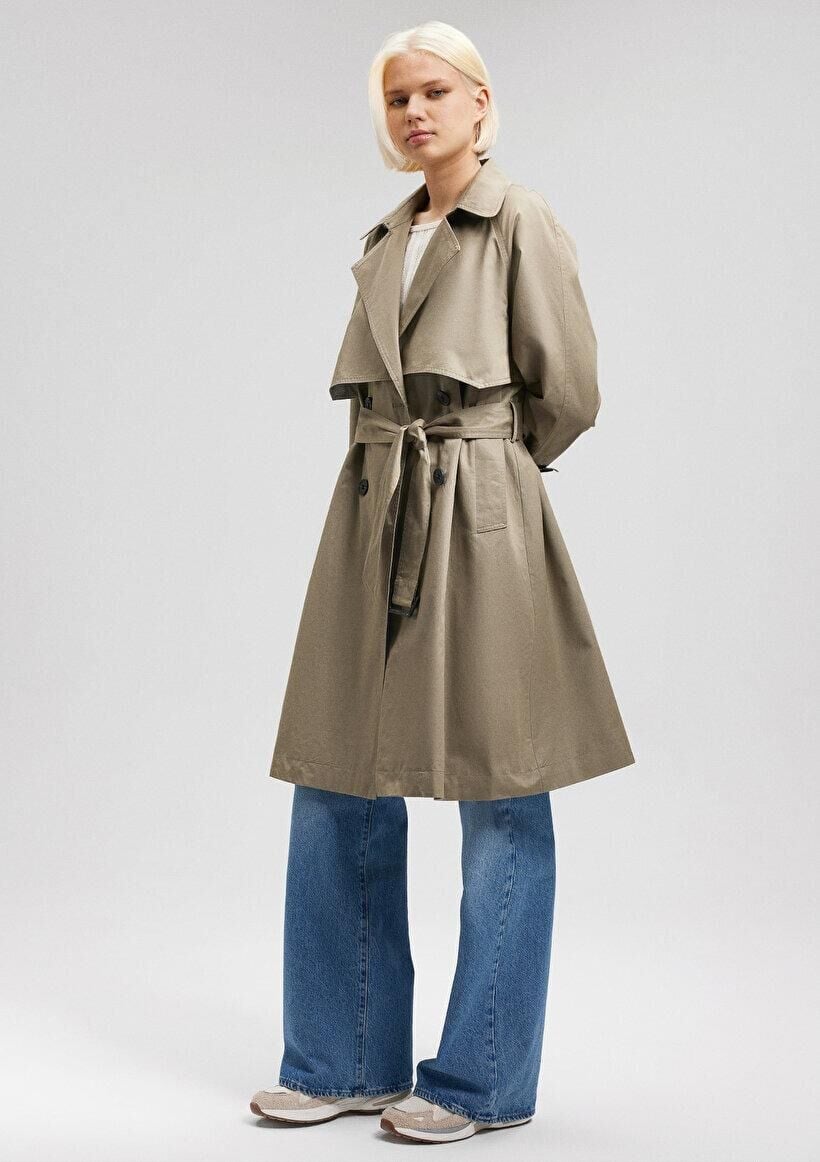 MAVİ KADIN TRENCHCOAT Soluk Haki 110703-71818