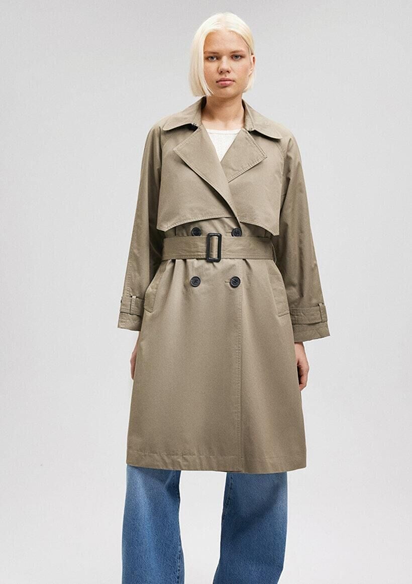 MAVİ KADIN TRENCHCOAT Soluk Haki 110703-71818