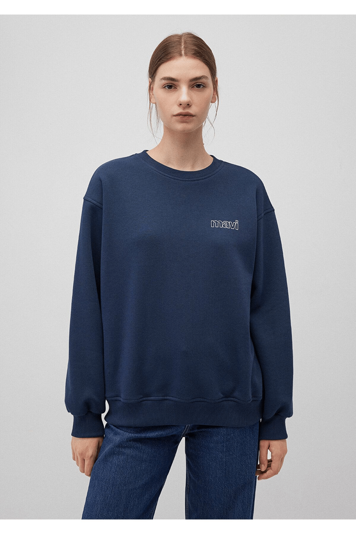 MAVİ KADIN UZUN KOLLU SWEATSHIRT dress blues 1611656-82454