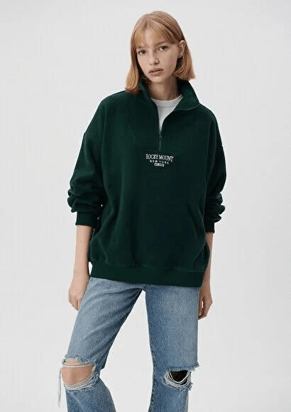 MAVİ KADIN YARIM FERMUARLI SWEATSHIRT Sycamore 1S10010-71538