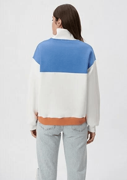 MAVİ KADIN YARIM FERMUARLI SWEATSHIRT Antique White 1S10011-85908