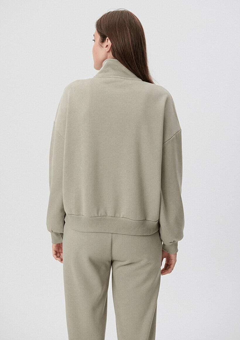 MAVİ KADIN YARIM FERMUARLI SWEATSHIRT Desert Sage 1S10007-85873