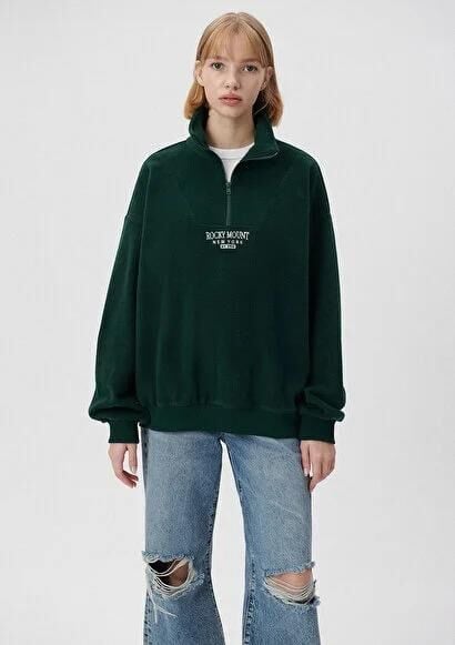 MAVİ KADIN YARIM FERMUARLI SWEATSHIRT Sycamore 1S10010-71538