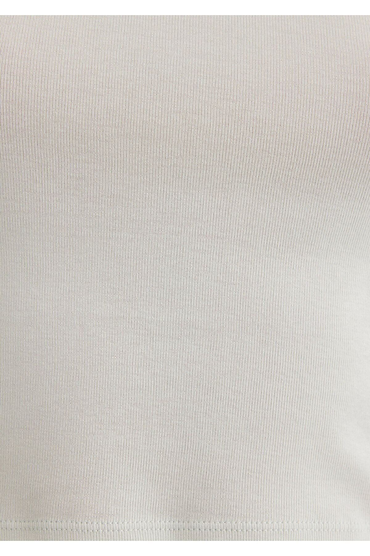 MAVİ KADIN YUVARLAK YAKA BASIC TİŞÖRT Sky Gray 1600814-71453