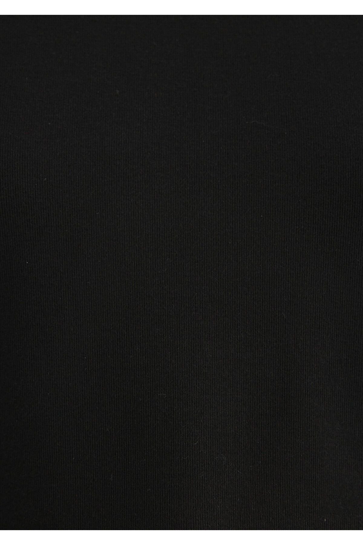 MAVİ KADIN YUVARLAK YAKA ÇİZGİLİ PENYE Black 168382-25745