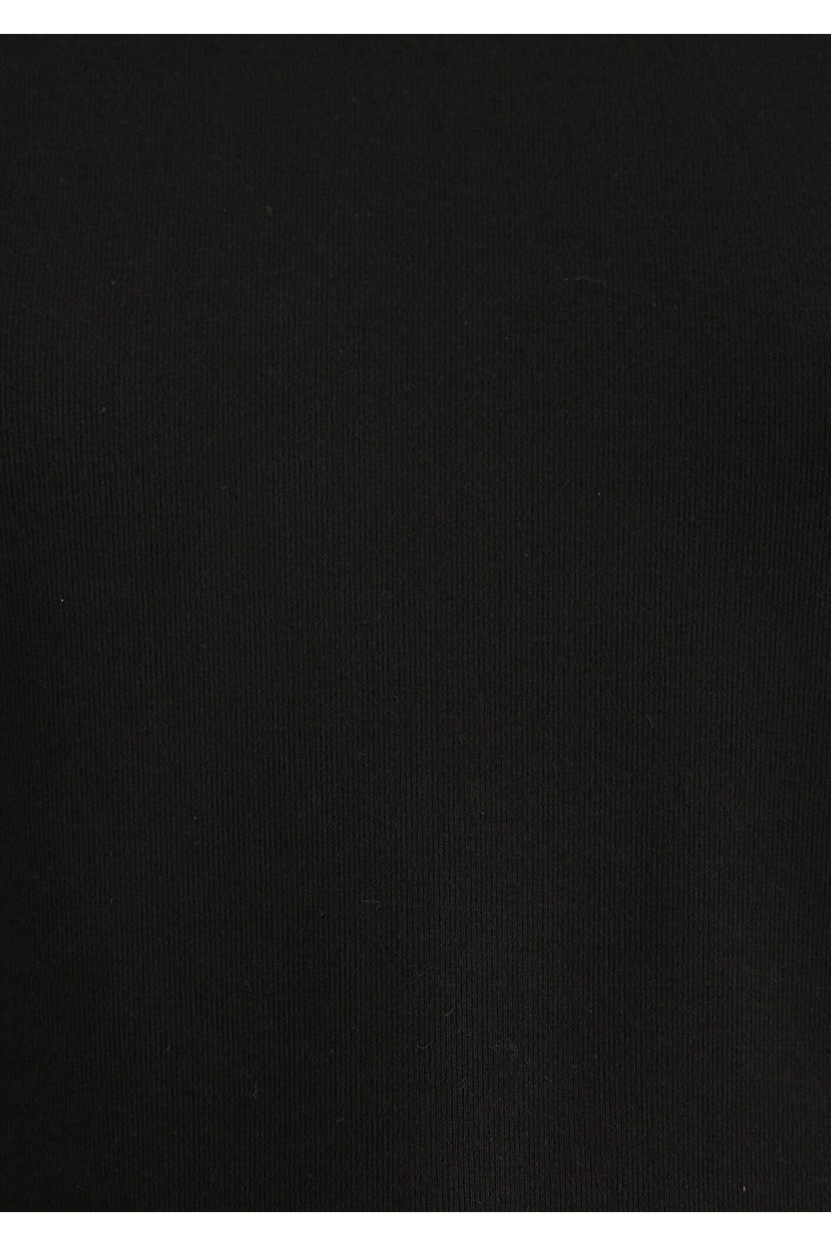 MAVİ KADIN YUVARLAK YAKA ÇİZGİLİ PENYE Black 168382-25745