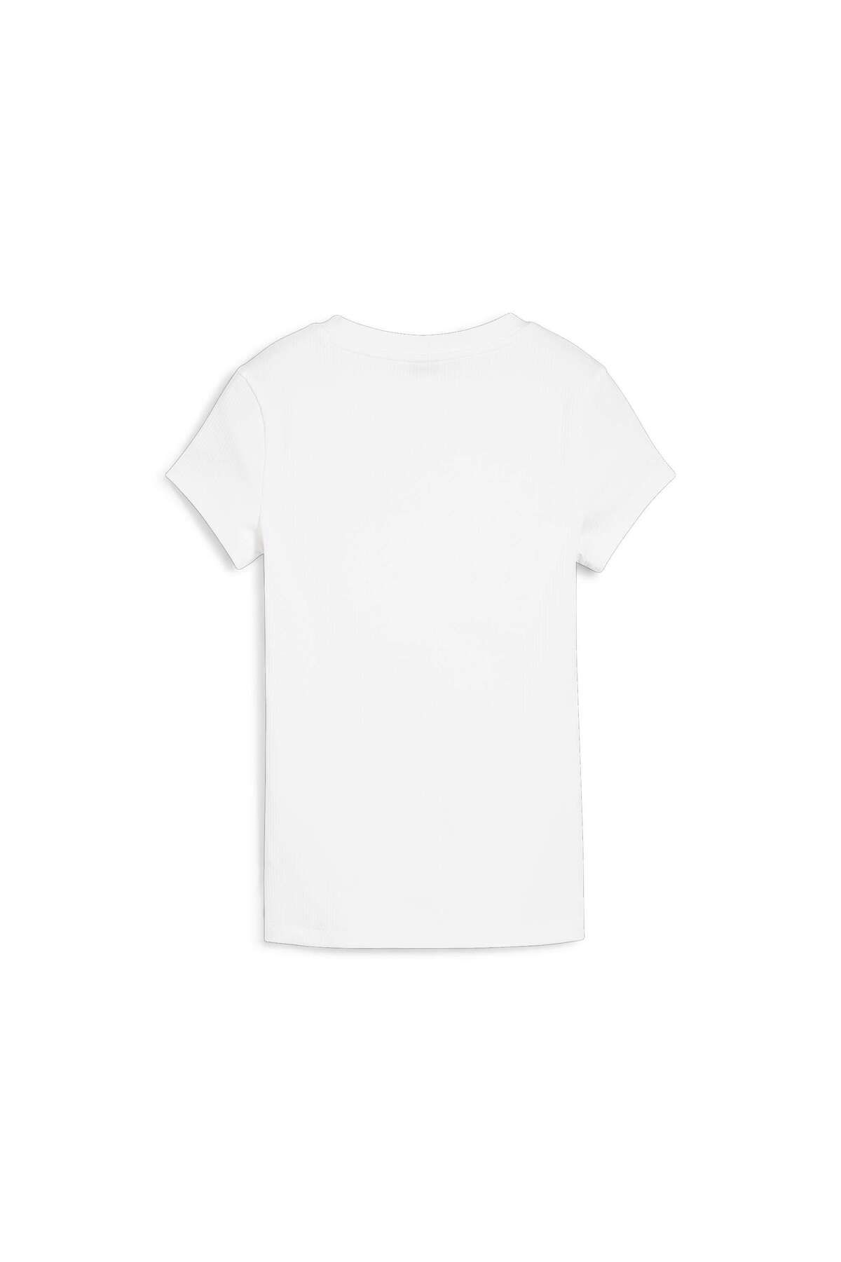 PUMA BAYAN  CLASSICS RİBBED SLİM TEE 62426402