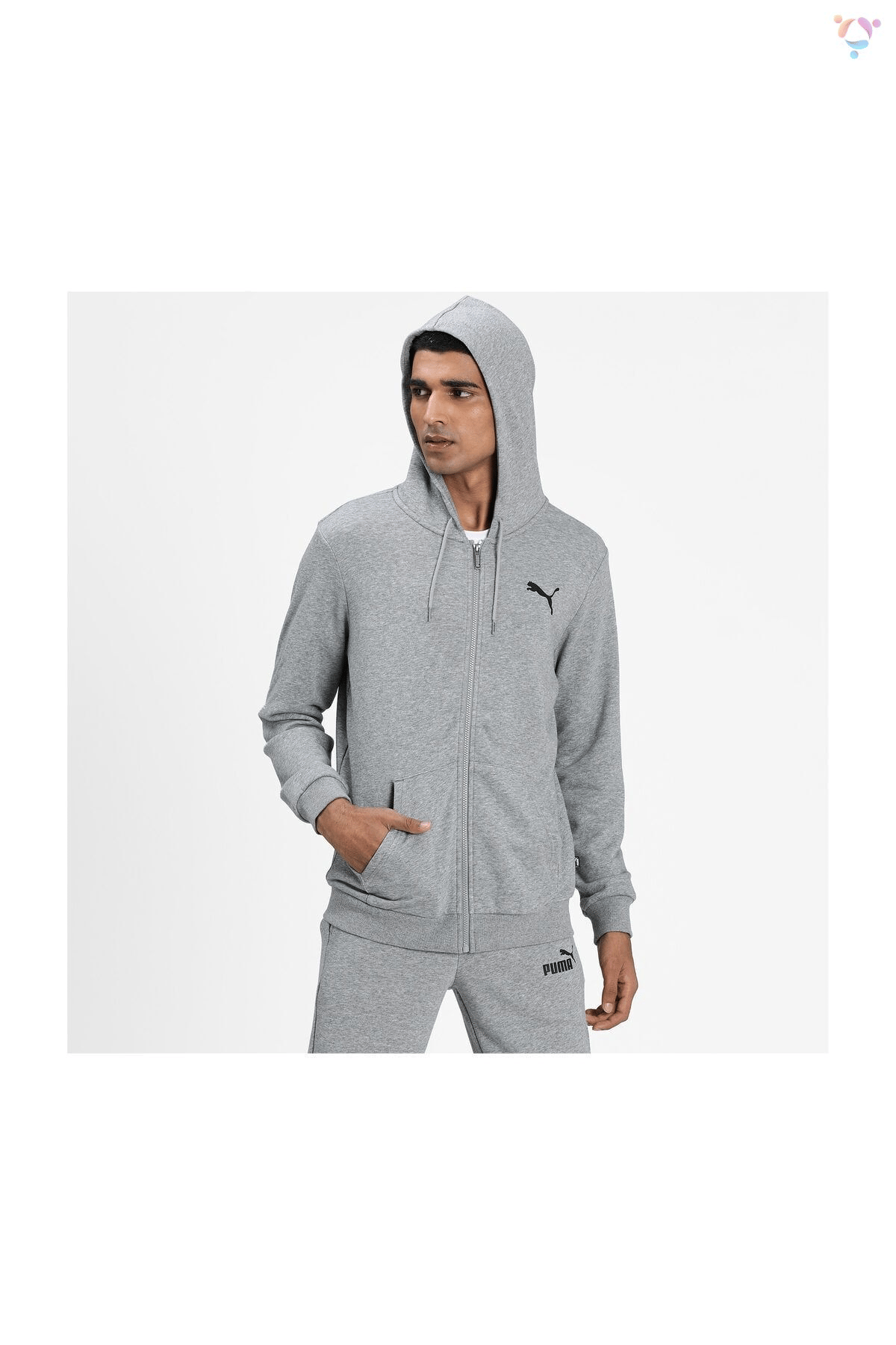 PUMA ERKEK ESS SMALL LOGO FZ HOODİE 58670453