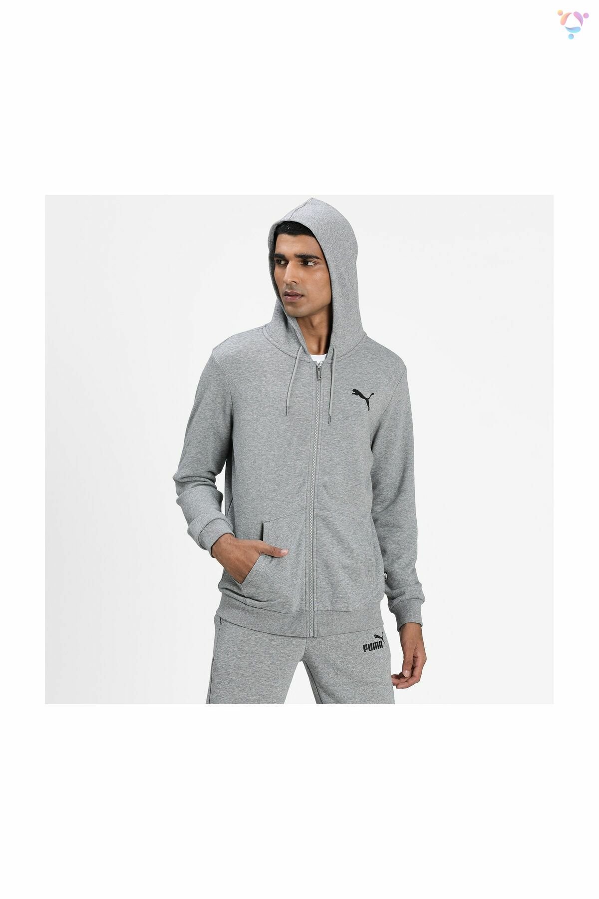 PUMA ERKEK ESS SMALL LOGO FZ HOODİE 58670453