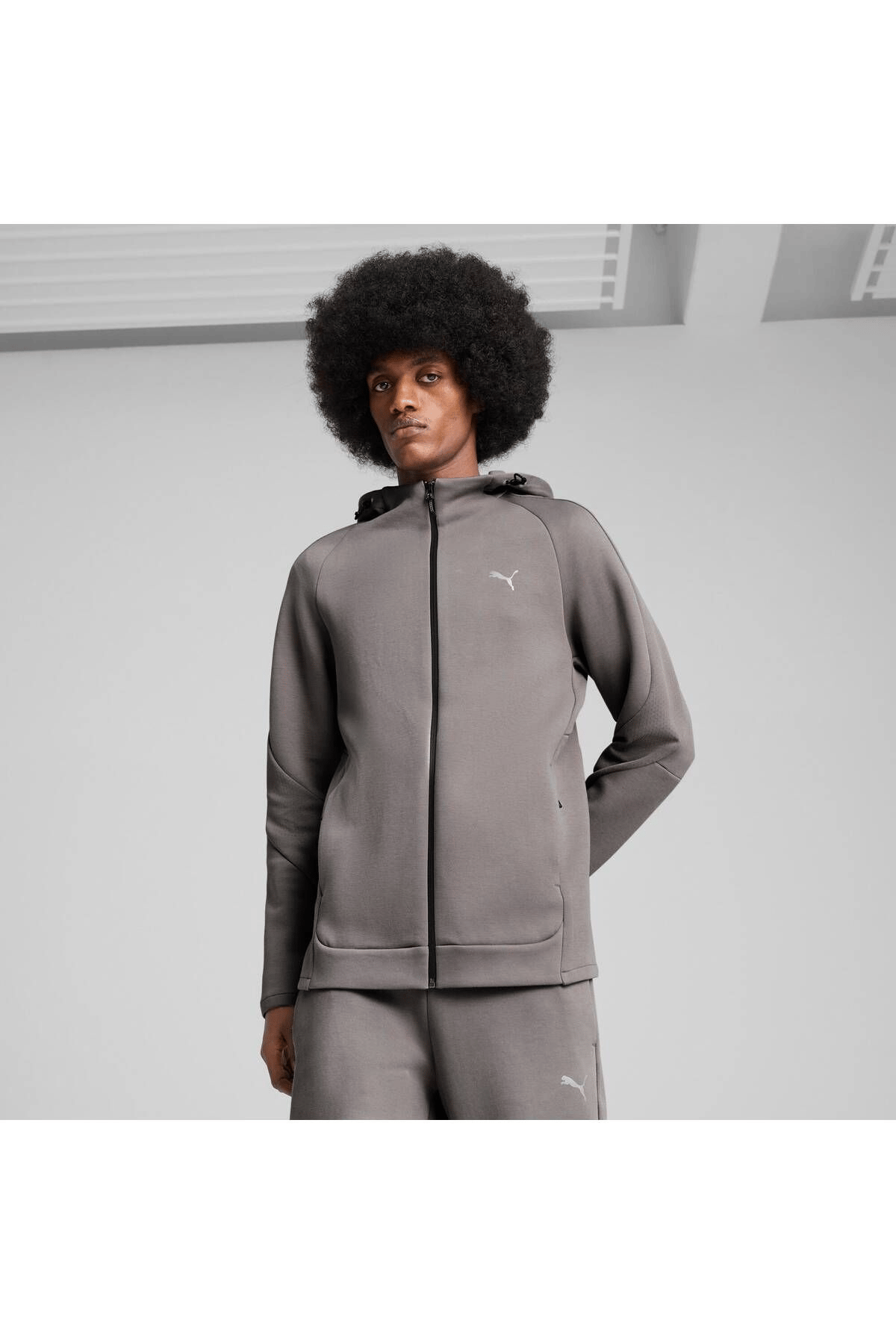 PUMA ERKEK EVOSTRIPE FULL-ZİP HOODİE EŞOFMAN ÜST 68461379
