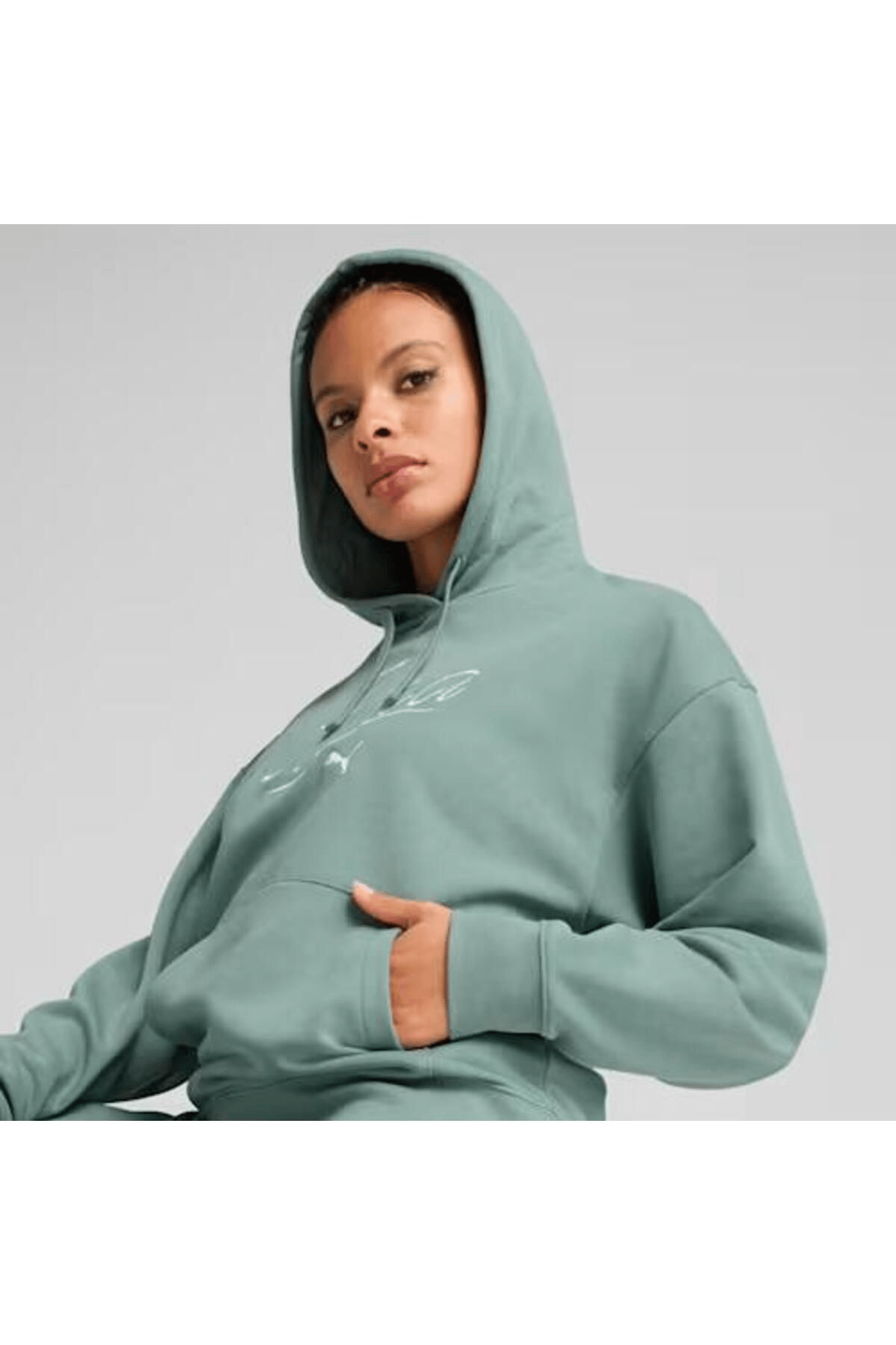 PUMA KADIN SCRIPT COMFORT HOODİE EŞOFMAN ÜST 68498330