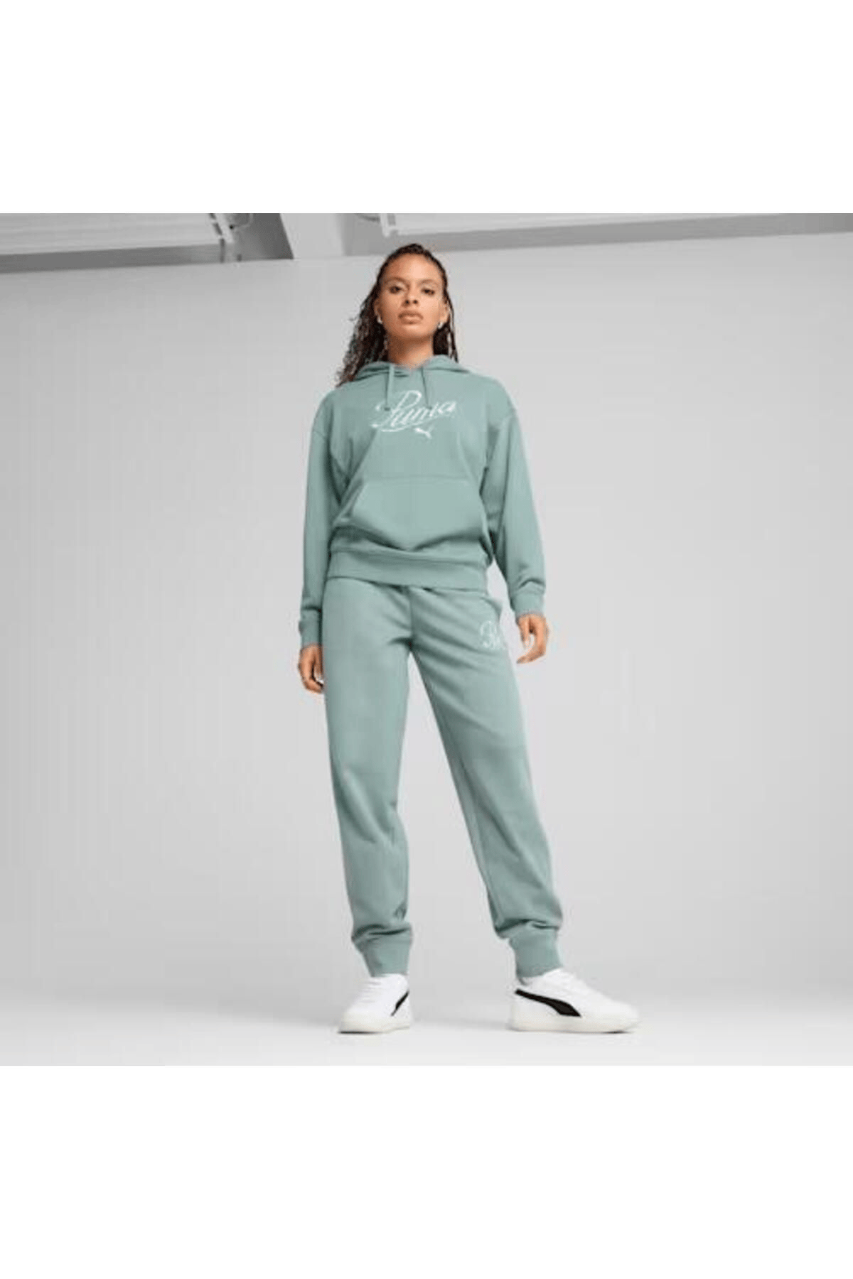 PUMA KADIN SCRIPT COMFORT HOODİE EŞOFMAN ÜST 68498330