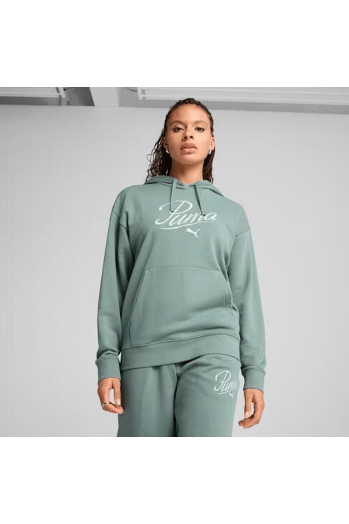 PUMA KADIN SCRIPT COMFORT HOODİE EŞOFMAN ÜST 68498330