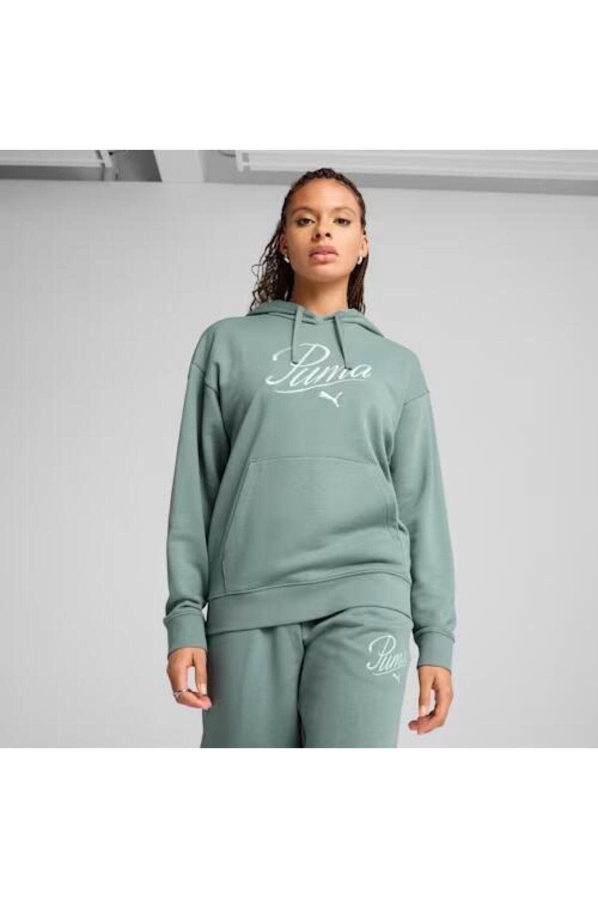 PUMA KADIN SCRIPT COMFORT HOODİE EŞOFMAN ÜST 68498330
