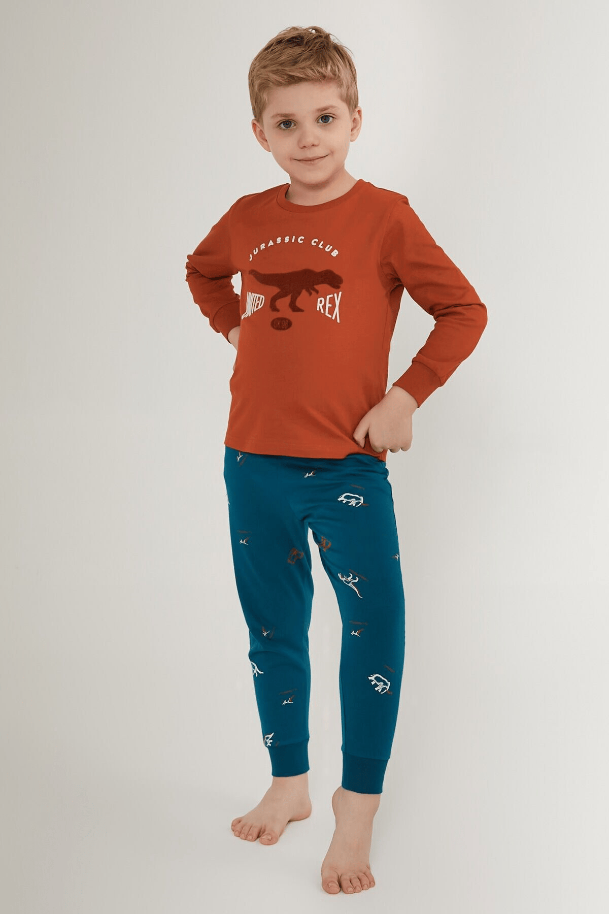 ROLYPOLY ERKEK ÇOCUK UZUN KOL PİJAMA TAKIM RP3221-2