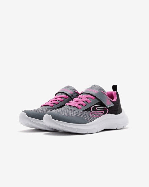 SKECHERS ÇOCUK SKECH FAST - TRENDİNG COLOR SPOR AYAKKABI 303534L BKGY