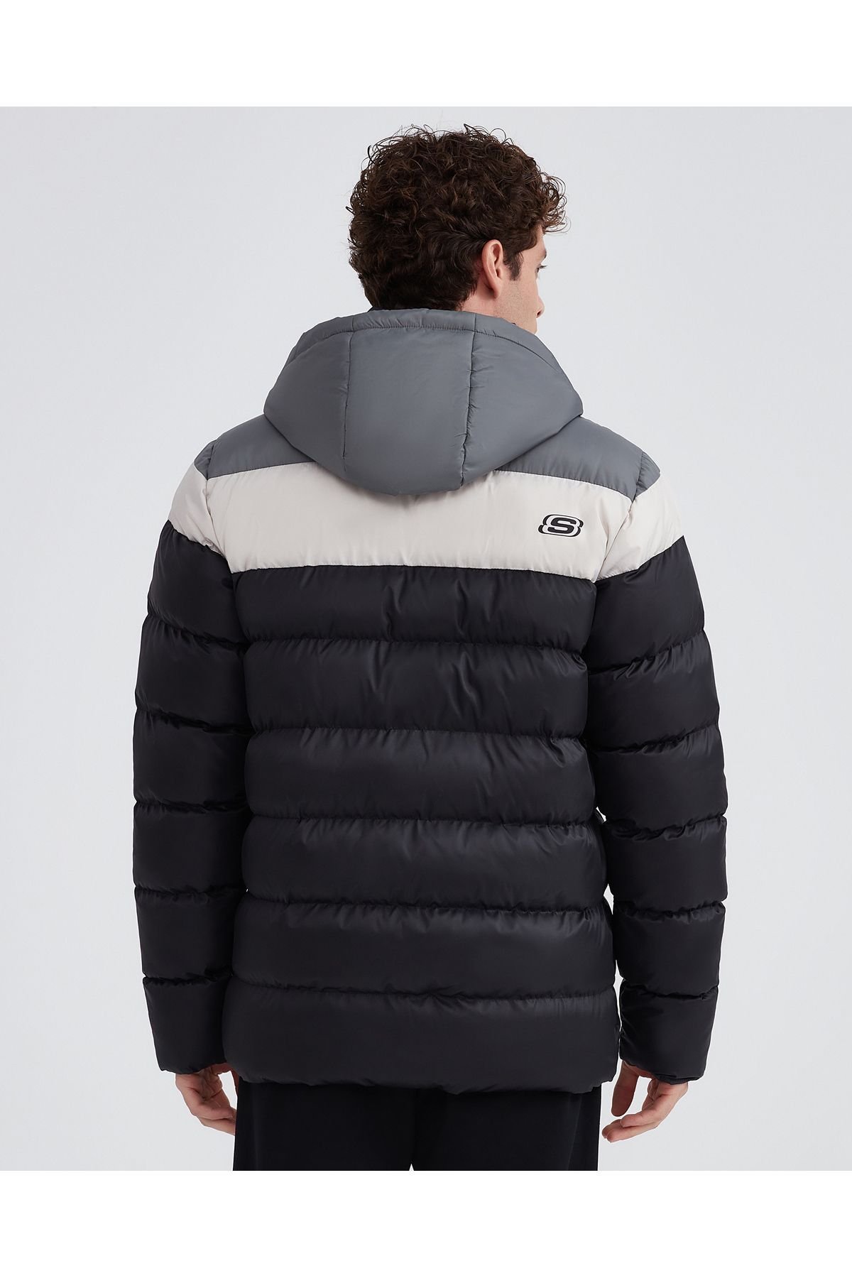 SKECHERS ERKEK ŞİŞME MONT M OUTERWEAR COLORBLOCK PADDED JACKET S222069-001